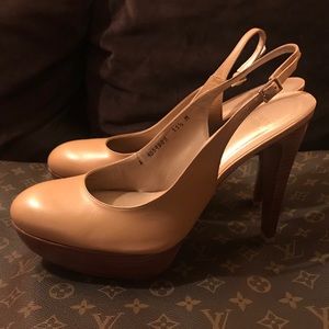 Stuart Weitzman platform sling back heels 👠
